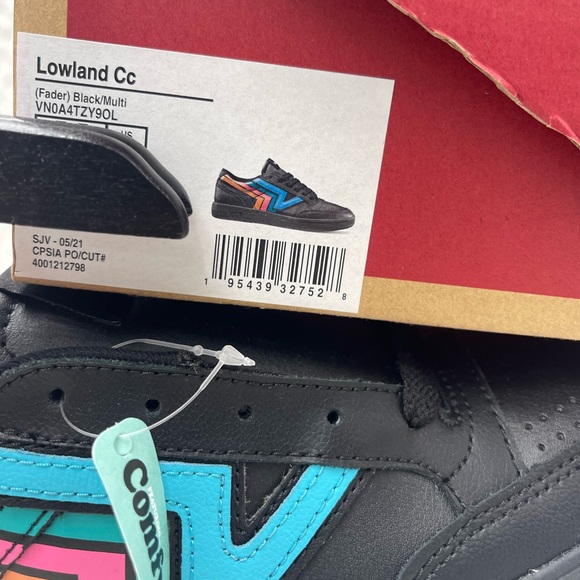 Vans Men’s Lowland Cc (Fader) Black/Multi Sneakers 
VN0A4TZY9OL - Picture 16 of 16